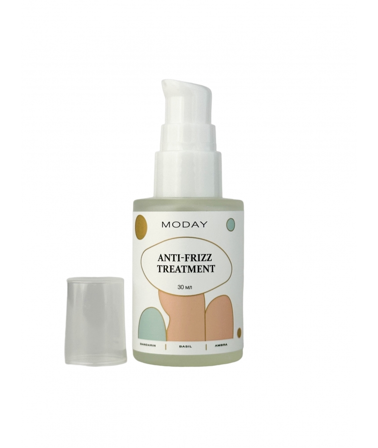 Тритмент для волосся MODAY Anti-Frizz Treatment Mandarin woods для   додаткового блиску та термозахисту 30 мл