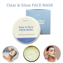 Відновлююча маска-антистрес для обличчя MODAY Clear & Glow FACE MASK  на основі цинку та азелаїнової кислоти 50 мл