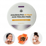 Кислотні пілінг-педи для обличчя MODAY  AHA/BHA/PHA 60 Night ACID PEELING pads на основі комплексу органічних кислот 60 шт