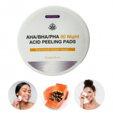 Кислотні пілінг-педи для обличчя MODAY  AHA/BHA/PHA 60 Night ACID PEELING pads на основі комплексу органічних кислот 60 шт