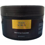 Скраб-пілінг для  шкіри голови MODAY HAIR SCRUB Detox & Cleanse на основі чорного бамбукового органічного вугілля та діатомової землі 220 мл